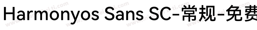 Harmonyos Sans SC-常规字体转换
